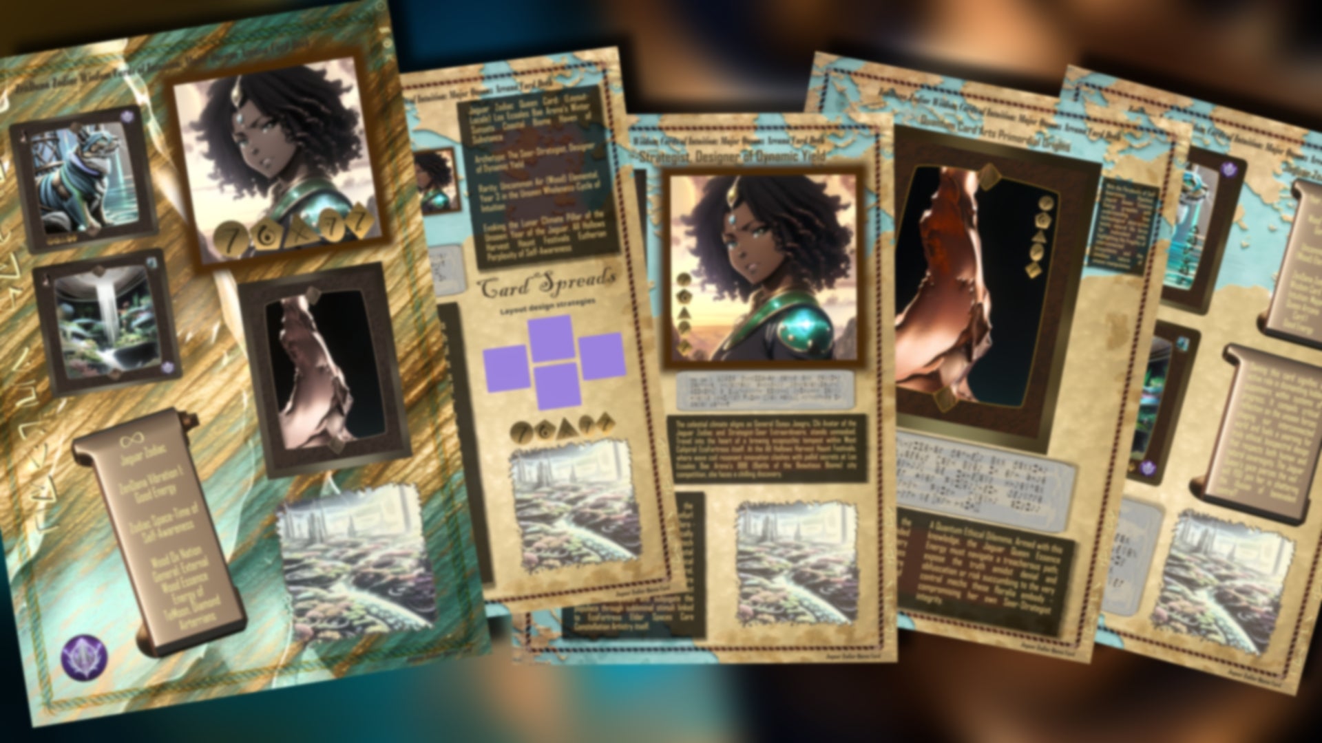 ZenDana Zodiac Wisdom Cards of Intuition Primordial Grimoires: Major Zodiac Queenz Arcana Card Deck Guide Vol. 1